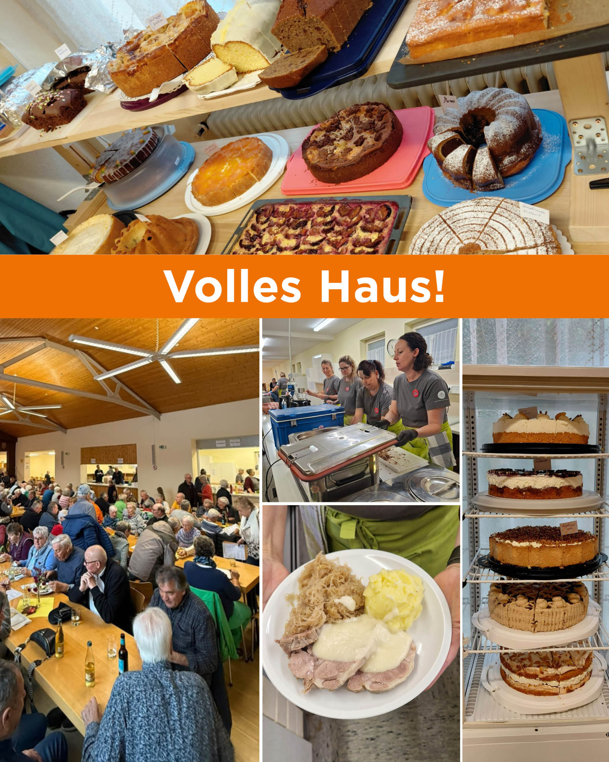 Rekordverdächtiges Kuchenbuffet